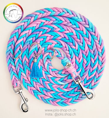 Art.-Nr.: 6014 / Hundeleine 200cm / Ariel Rainbow / 2x kleiner Karabiner                                                  Preis: CHF 31.-