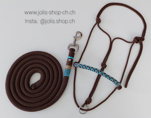 Art.-Nr.: Bild 4 / 2084-4 / Knoti mit Ring "no slippling" 6mm (Grösse COB) CHF 31.- und Strick 14mm Seil/250cm CHF 33.-      Total Preis: CHF 64.-