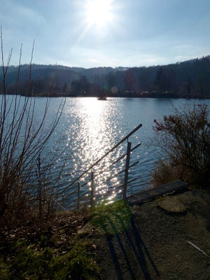 Blick auf den See auf dem Campingplatz Teichmann II.