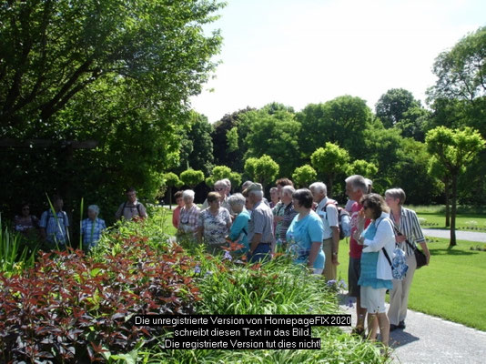 Vereinsausflug zum Botanischen Garten Augsburg am 17.06.2013