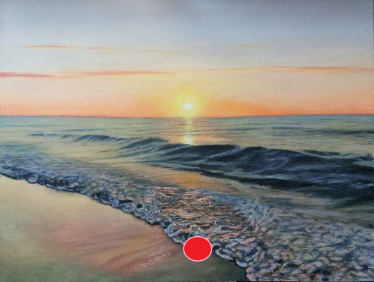 Óleo realista “Serenidad temprana” con luz de amanecer y ambiente tranquilo – Joaquín Pardo