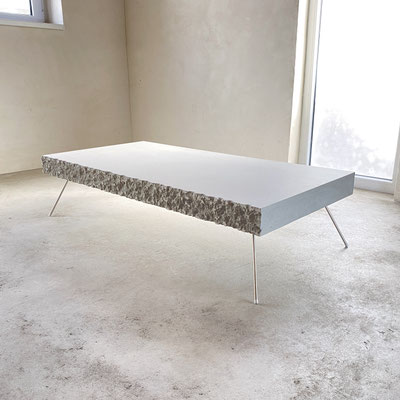 Beton Travertin Marmor Möbel Grau Weiß Anthrazit Design 