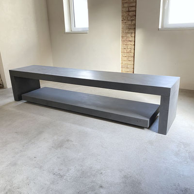 minimalistisch ,  Beton Sideboard ,  Tvboard , stein , grau , anthrazit , dunkelgrau , schwarz  , Heidelberg , mannheim , ludwigshafen , mainz , Frankfurt