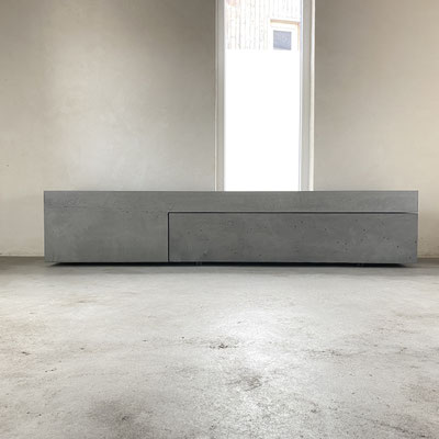 beton , lowboard , betonlowboard , betonsideboard , schublade , kommode , schrank , betonregal , tv-rack , tv-bank . grau , anthrazit , weiß , bauhaus , modern , zeitlos
