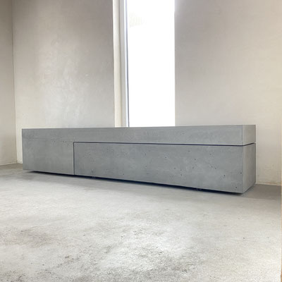 beton , lowboard , betonlowboard , betonsideboard , schublade , kommode , schrank , betonregal , tv-rack , tv-bank . grau , anthrazit , weiß , bauhaus , modern , zeitlos