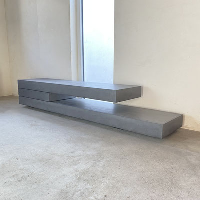 beton , lowboard , betonlowboard , betonsideboard  , kommode , schrank , betonregal , tv-rack , tv-bank . grau , anthrazit , weiß , bauhaus , modern , zeitlos