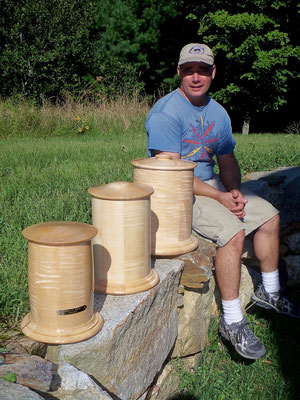 custom wooden containers, memorial urns
