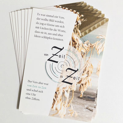 Karte mit Projekt-Logo "von Zeit zu Zeit"