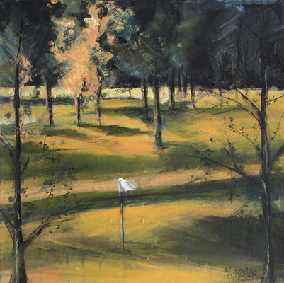 Landschaft X / Golf, 30/30 cm, 2020