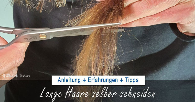 lange haare selber schneiden