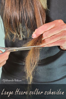 lange haare selber schneiden