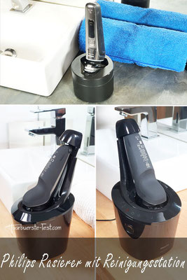 philips rasierer mit reinigungsstation