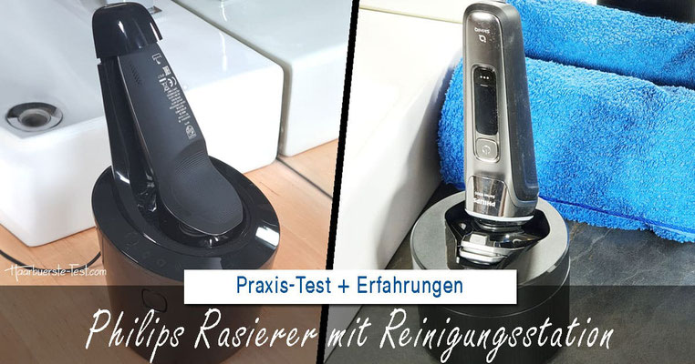 philips rasierer mit reinigungsstation