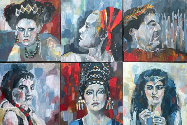 Ulla Haug-Rössler, Satyricon, 40 x 40 cm