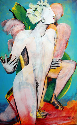 „Göttergleicher Adonis“, 2007, Acryl, 100 cm x 160 cm (#3801), Landratsamt Rottweil