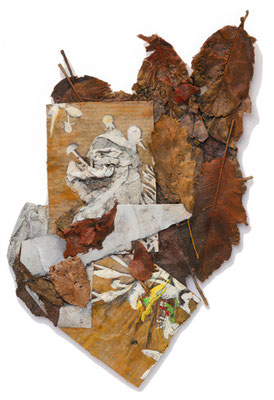 Wolfgang Knauß, Papier trouvé (mit Blättern) 