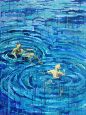 Iris Wöhr-Reinheimer, DrueberDrunter 2 - 2014, 160 x 120 cm