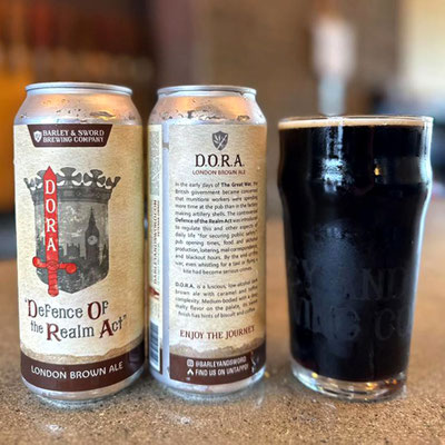 "Defence of the Realm Act" - English Brown Ale, crafted to give WW1 factory workers a well-earned (but low-alcohol) break.