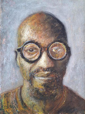 Ego Portrait, 2023. Chalk pastel on paper. SOLD