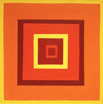 Farbquadrat, 2016, Öl auf Karton, 24,5 cm x 23,5 cm