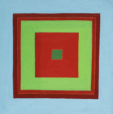 Farbquadrat, 2016, Öl auf Karton, 24,5 cm x 23,5 cm