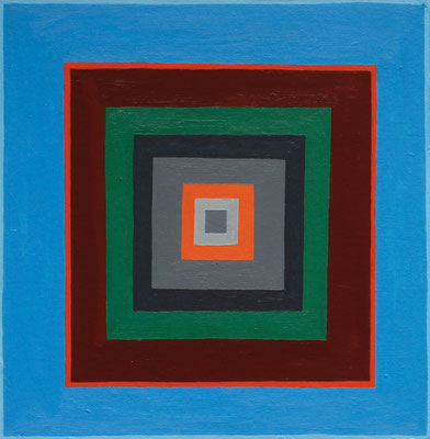 Farbquadrat, 2016, Öl auf Karton, 24,5 cm x 23,5 cm