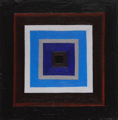 Farbquadrat, 2016, Öl auf Karton, 24,5 cm x 23,5 cm
