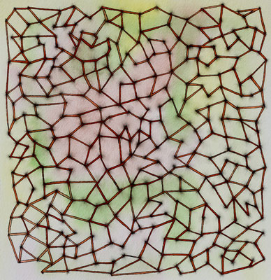 Nr. 16, 01/2023, Aquarell auf Papier, 22,5 cm x 22,0 cm