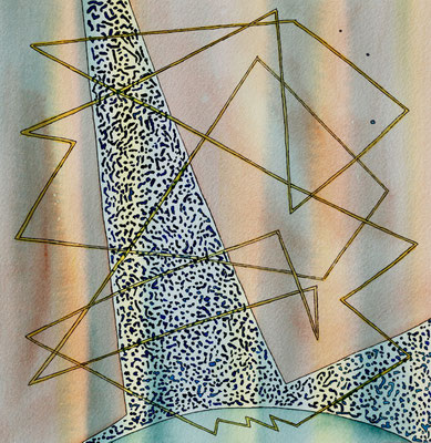 Nr. 81, 09/2023, Aquarell auf Papier, 22,5 cm x 22,0 cm