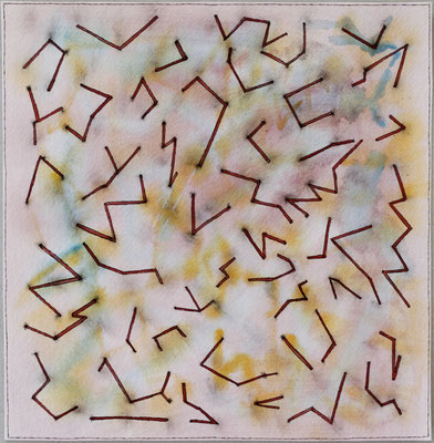 Nr. 15, 01/2023, Aquarell auf Papier, 22,5 cm x 22,0 cm