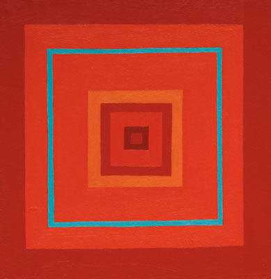 Farbquadrat, 2016, Öl auf Karton, 24,5 cm x 23,5 cm