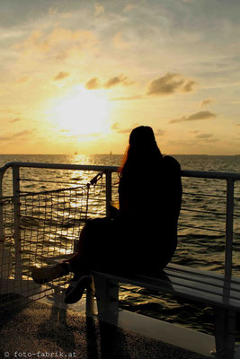 In den Sonnenuntergang segeln. Key West.
