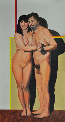 NATASCHA & ME // 80x150 cm // oil on canvas