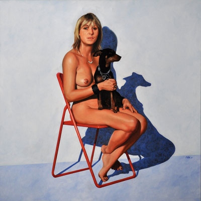 SABINA – KINDERGÄRTNERIN // 100x100 cm // oil on canvas