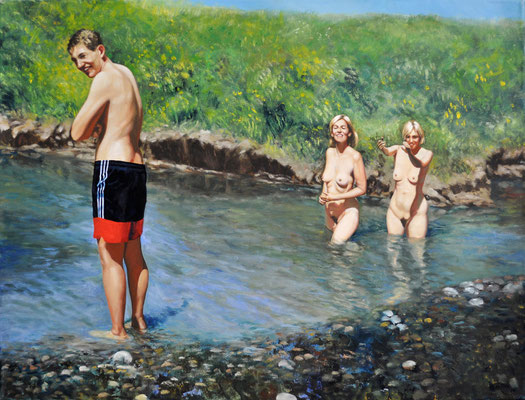 COME IN THE WATER IS FINE // 80x60 cm // oil on canvas