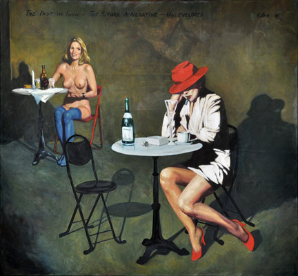 CAFE OF PAST DREAMS // 120x110 cm // oil on canvas