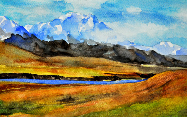 IN THE WEST // 31x19,5 cm // watercolor