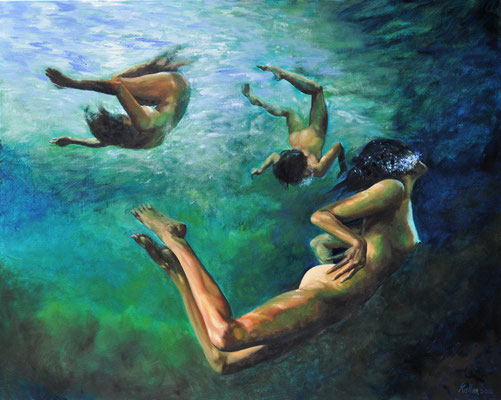 UNDERWATER BALLET // 100x80 cm // oil on canvas