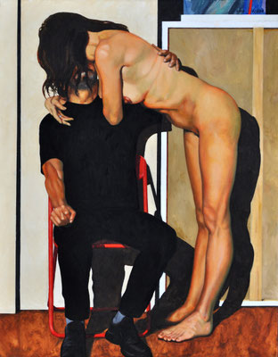 ARTIST AND MODEL // 70x90 cm // oil on canvas