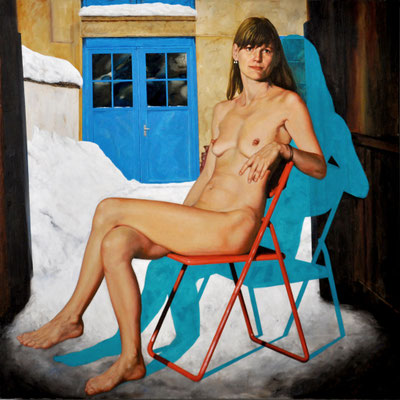 PETRA BY SNOW // 120x120 cm // oil on canvas