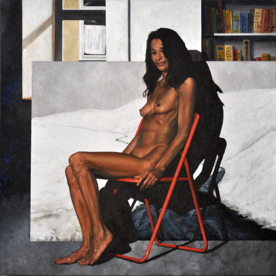 HELMA – INDONESIAN WOMAN // 100x100 cm // oil on canvas