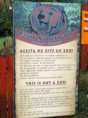 Dies ist kein Zoo! - Verhaltensregeln für Besucher