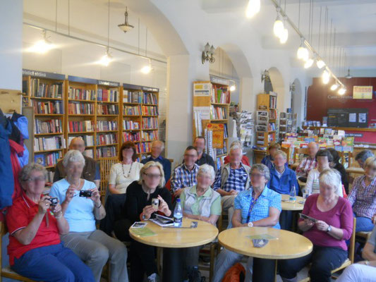 Teil des gut besuchten Erasmus-Büchercafes