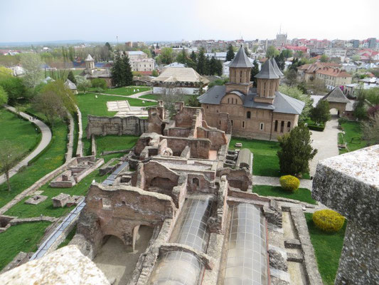Blick auf die einstige Fürstenresidenz vom Chindia-Turm