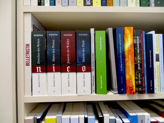 Buchrücken der Bände 1 bis 4