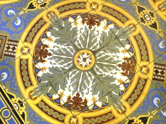 Detailaufnahme des Mosaikbodens