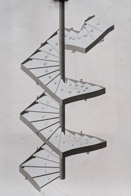 CMC Métallerie AVRANCHES(50)-St OVIN- Escalier acier