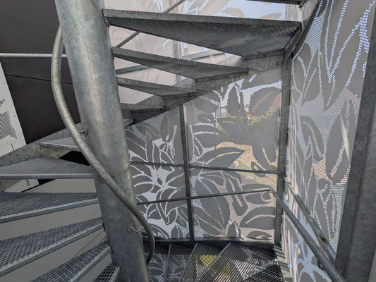 CMC Métallerie AVRANCHES(50)-St OVIN- Escalier acier galvanisé