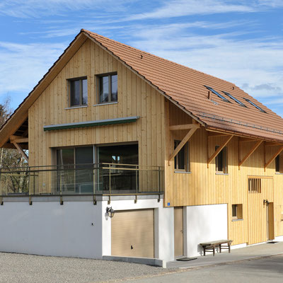 Strebel Holzbau Neubau Einfamilienhaus