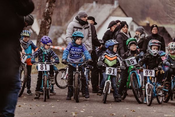 Start der Kinder beim Radcross Nisterberg 2019